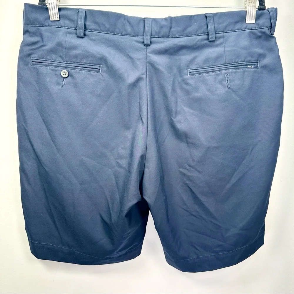 Polo Ralph Lauren Classic Fit Flat Front Shorts, Navy Blue, 36 Waist